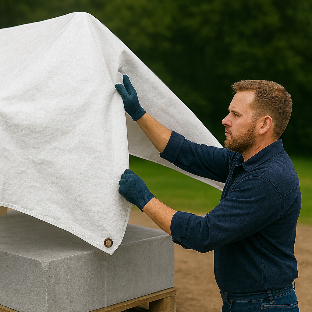 105gsm White Tarpaulin 3