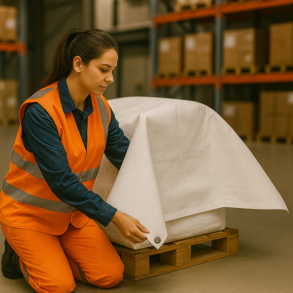 105gsm White Tarpaulin 5