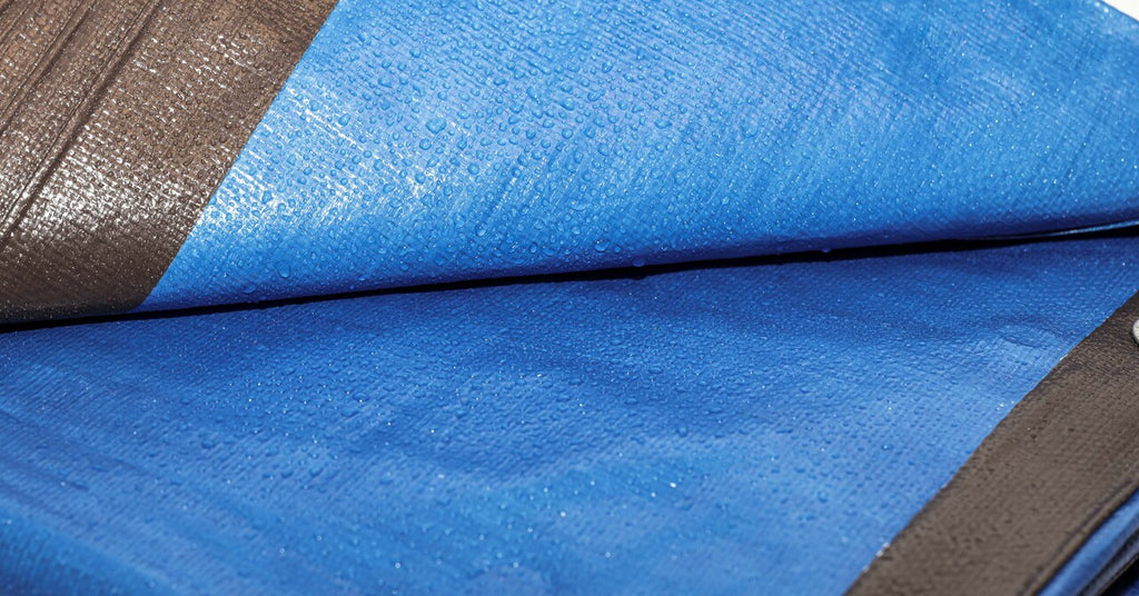 185gsm Brown Blue Tarpaulin