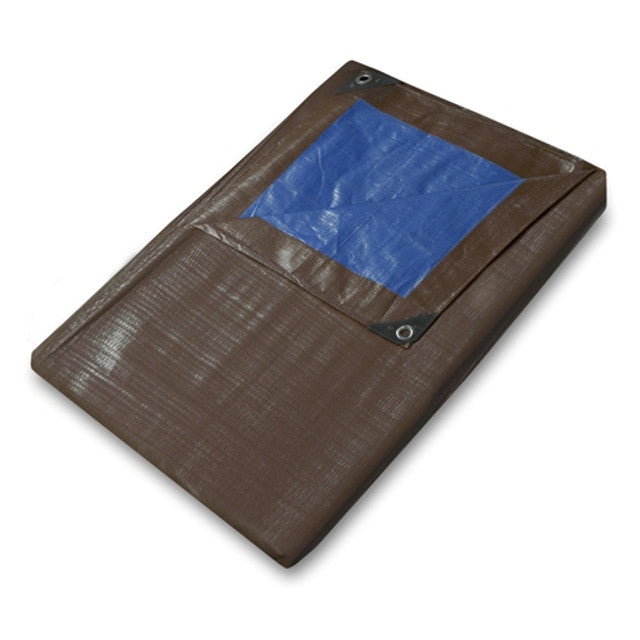 185gsm Brown Blue Tarpaulin