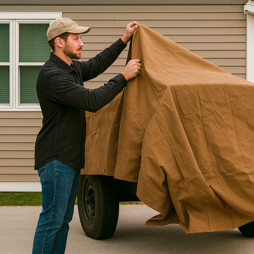 18oz Natural Cotton Canvas Tarpaulin