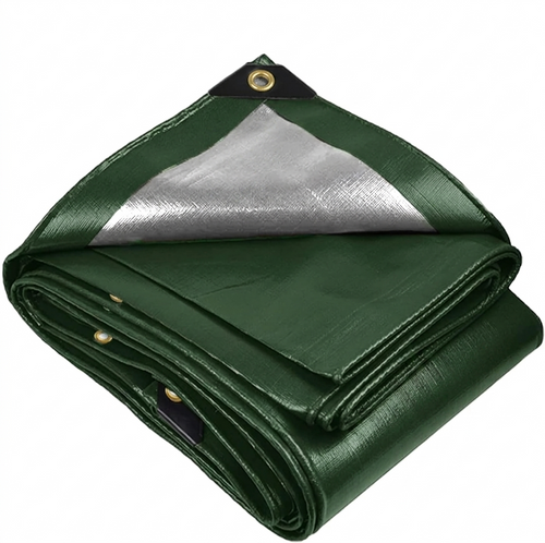 200gsm Green & Silver Tarpaulin