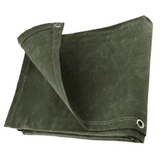 Heavy Weight Canvas Tarpaulins - Dark Green (21OZ)