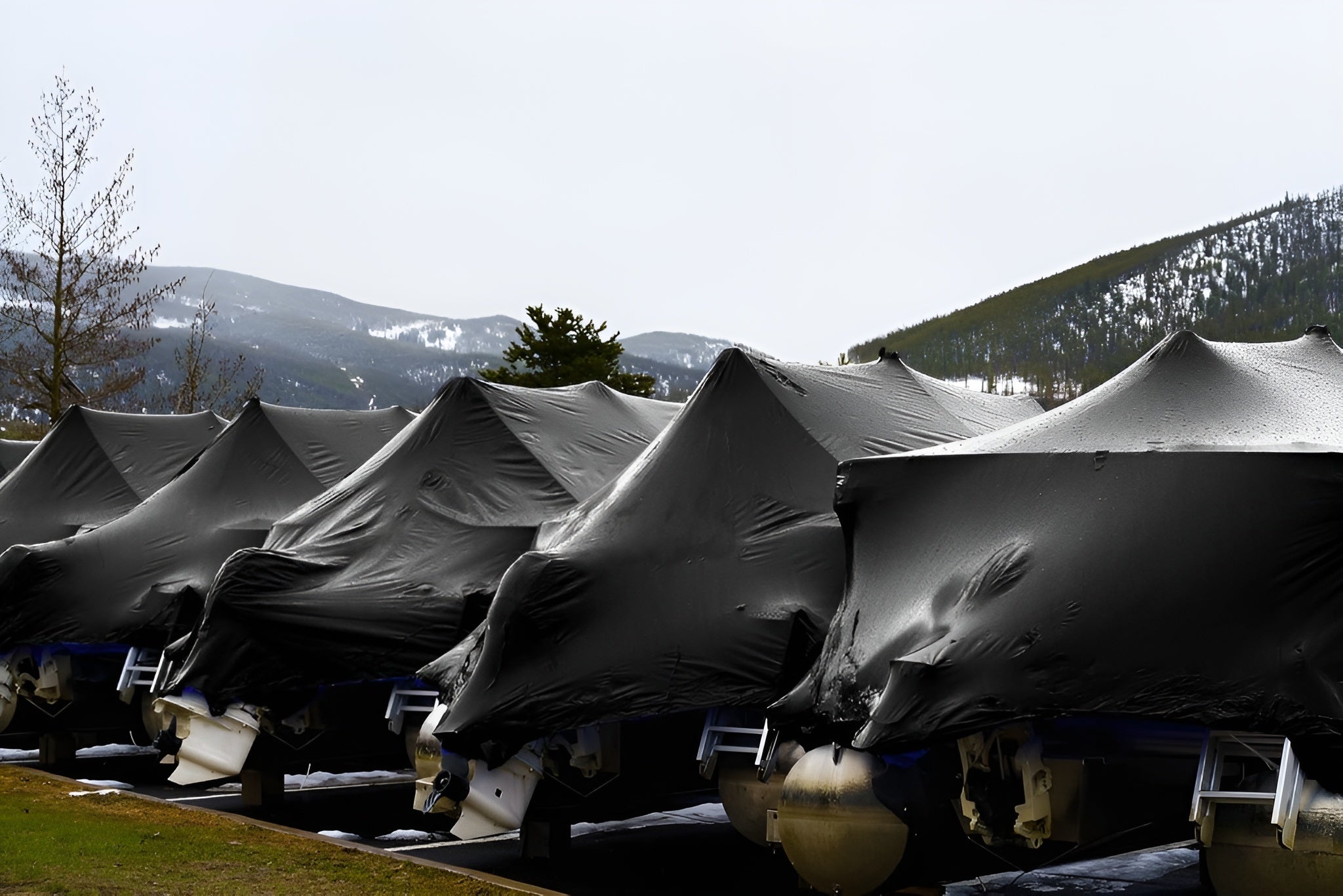 270GSM Black and Gold Tarpaulin