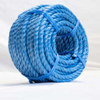 30m Blue Poly Rope Coil