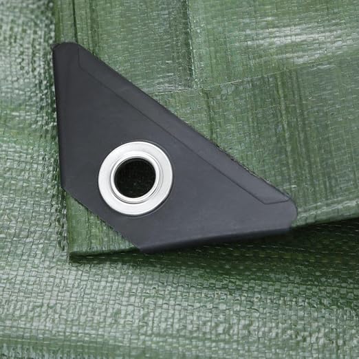 Green 200gsm Waterproof Tarpaulin Sheet – UV Resistant Outdoor Cover