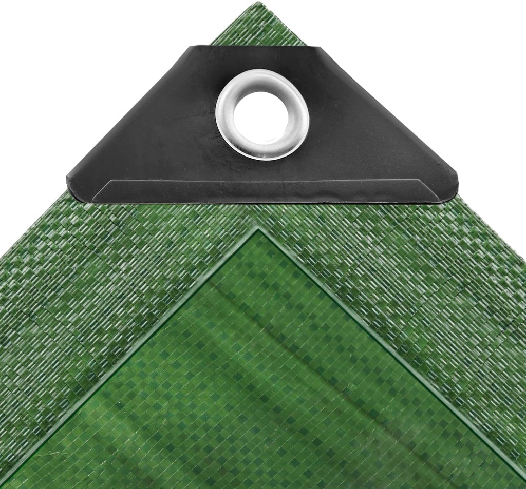 Green 200gsm Waterproof Tarpaulin Sheet – UV Resistant Outdoor Cover