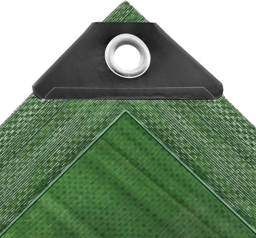 Green 200gsm Waterproof Tarpaulin Sheet – UV Resistant Outdoor Cover