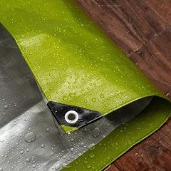 Ultra-Durable Green/Silver Tarpaulins - 270gsm Heavy Duty Waterproof Ground Cover