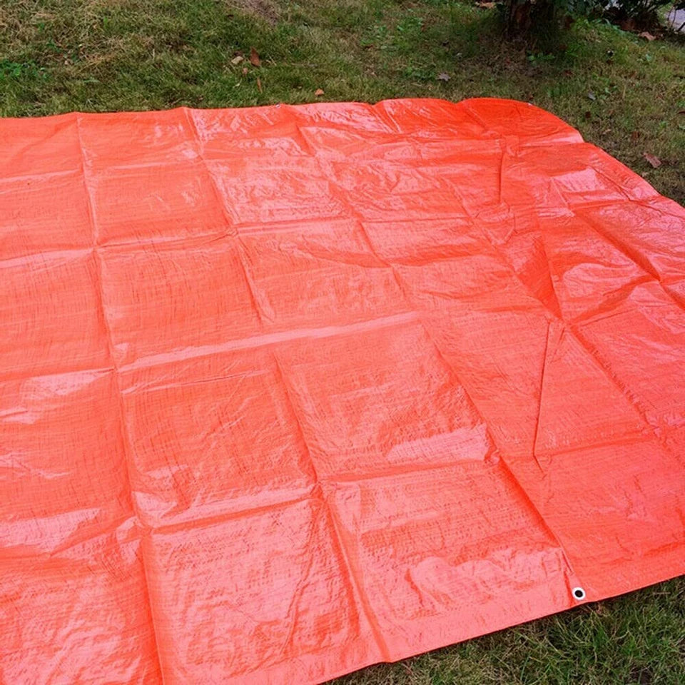 Orange Tarpaulin 90gsm – Heavy Duty, Waterproof Cover for Garden, Camping & DIY Protection