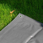 200gsm Grey Polyethylene Tarpaulin – Heavy Duty Waterproof Cover with Reinforced Corners for Outdoor Use