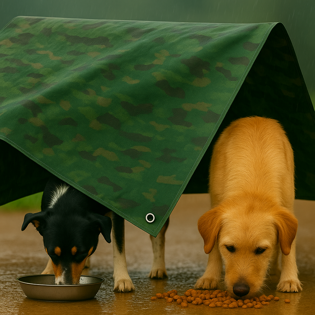 Green Camouflage Tarp 95gsm – Waterproof Polyethylene Cover for Outdoor, Camping & Gardening