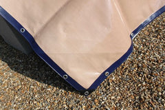 Heavy Duty 350gsm Blue/Beige Tarpaulin