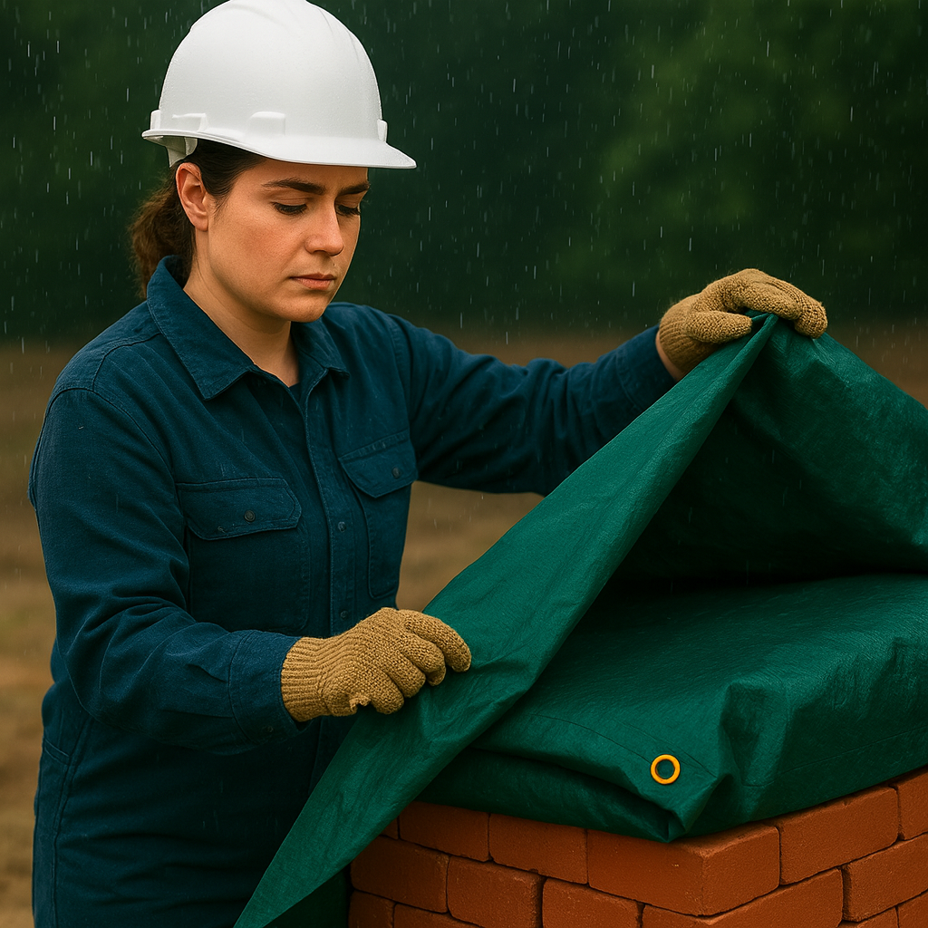 610gsm Green PVC Tarpaulin – Heavy Duty Waterproof Cover for Trailers, Camping, Machinery & Outdoor Use