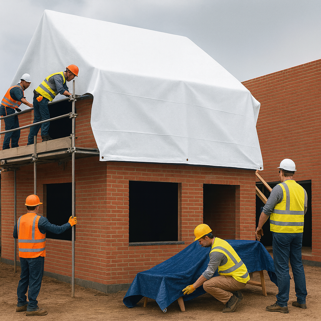 White 110gsm Waterproof Tarpaulin – Tear Resistant, UV-Proof All-Weather Cover