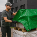 200gsm Green Polyethylene Tarpaulin – Heavy Duty Cover for Equipment, Sheds & Outdoor Protection