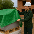 200gsm Green Polyethylene Tarpaulin – Heavy Duty Cover for Equipment, Sheds & Outdoor Protection