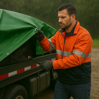 200gsm Green Polyethylene Tarpaulin – Heavy Duty Cover for Equipment, Sheds & Outdoor Protection