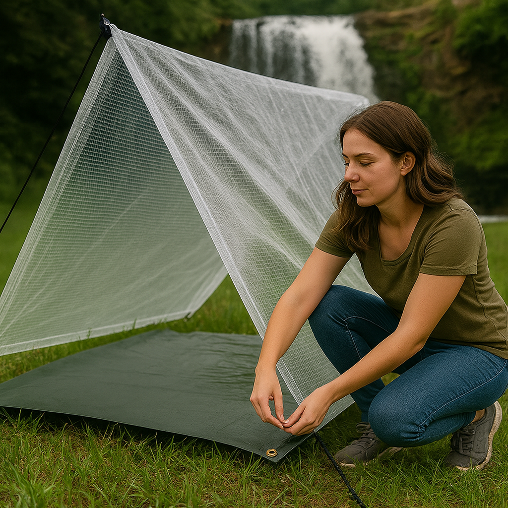 100gsm Transparent Tarpaulin Cover with Eyelets, Waterproof Clear Sheet for Greenhouse, Garden Furniture and Worksite Use