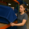 Blue 14oz Cotton Canvas Tarpaulin – Breathable Water Repellent Cover for Machinery, Transport & Outdoor Use