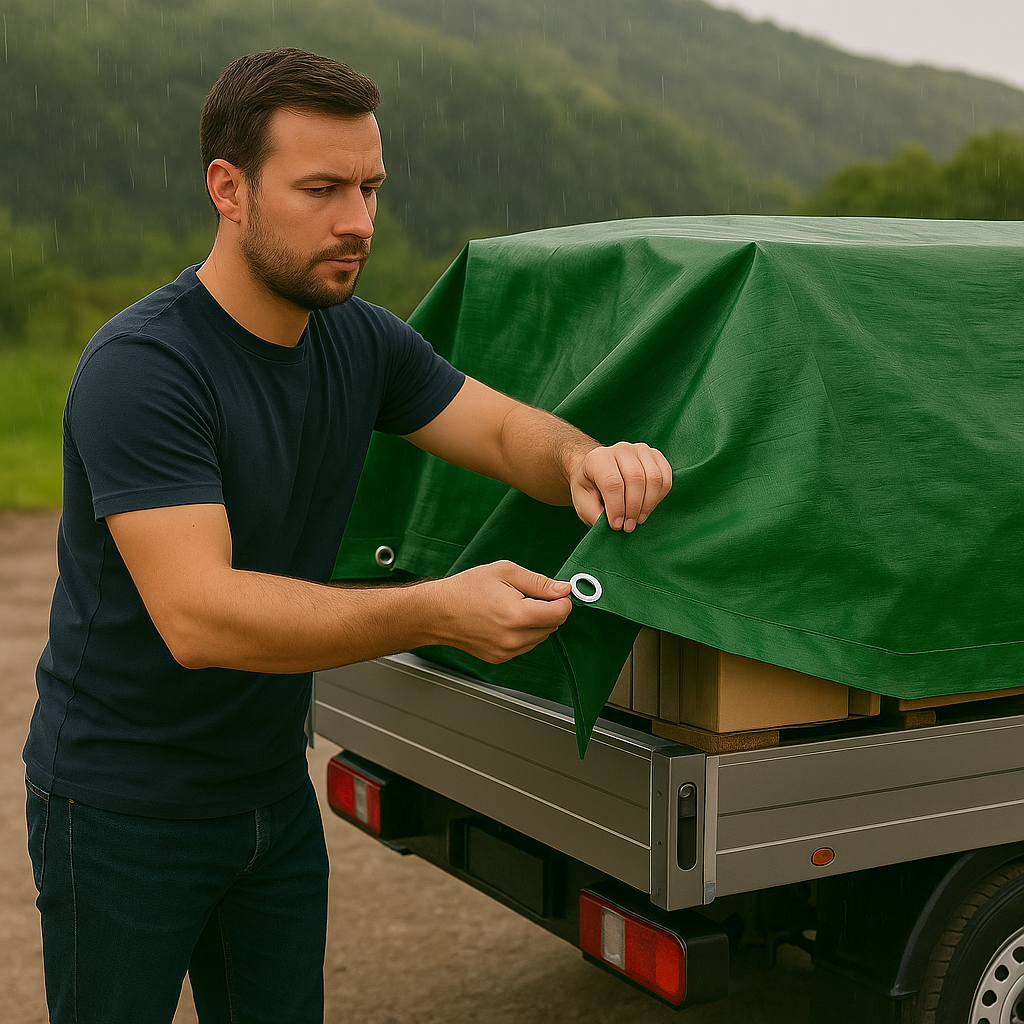 200gsm Green Polyethylene Tarpaulin – Heavy Duty Cover for Equipment, Sheds & Outdoor Protection