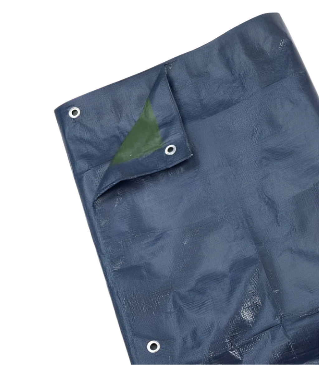 110gsm Blue/Green Waterproof Tarpaulin – Heavy-Duty Cover Sheet for Garden, Car, DIY & Outdoor Projects