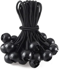 Durable 20cm Black Ball Bungees of Superior Quality