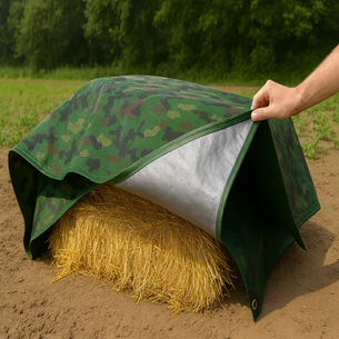 Green Camouflage Tarp 95gsm – Waterproof Polyethylene Cover for Outdoor, Camping & Gardening